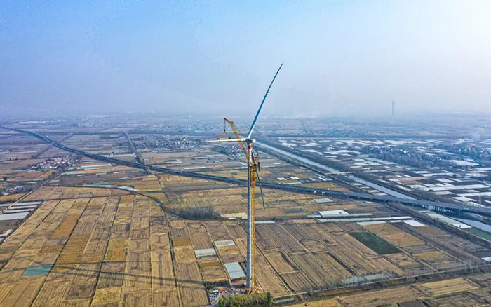 麦田工况实录 | 徐工XGL3300-220S动臂塔机170米高空显身手