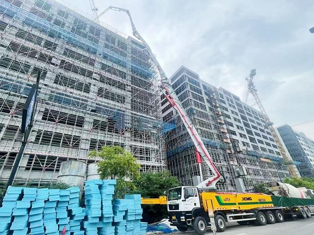 徐工75米泵车以“三维实力”定义高效施工